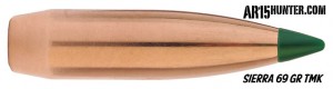 Sierra 69 grain Tipped Matchking (TMK) Bullet