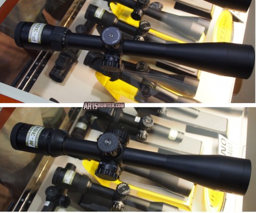 Nikon's new 308 series of rifle scopes on display at their SHOT Show booth