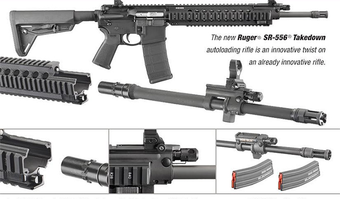 The New Ruger SR-556 Takedown AR15 Rifle