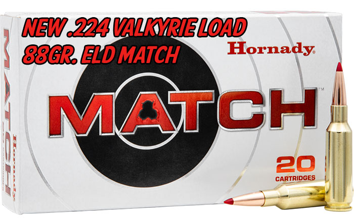 Hornady Adds the 224 Valkyrie with the New 88 Grain ELD Match Bullet